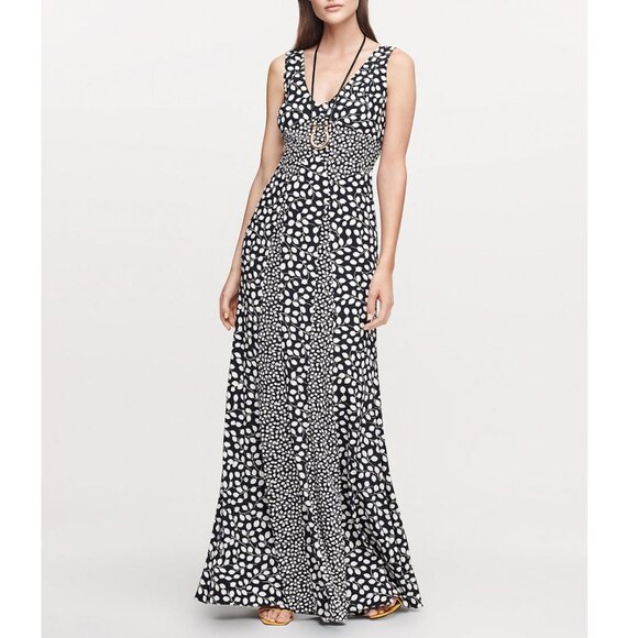 NWT Diane Von Furstenberg DVF Silk Maxi Dress - Boho Gown for Summer Wedding - Picture 1 of 14